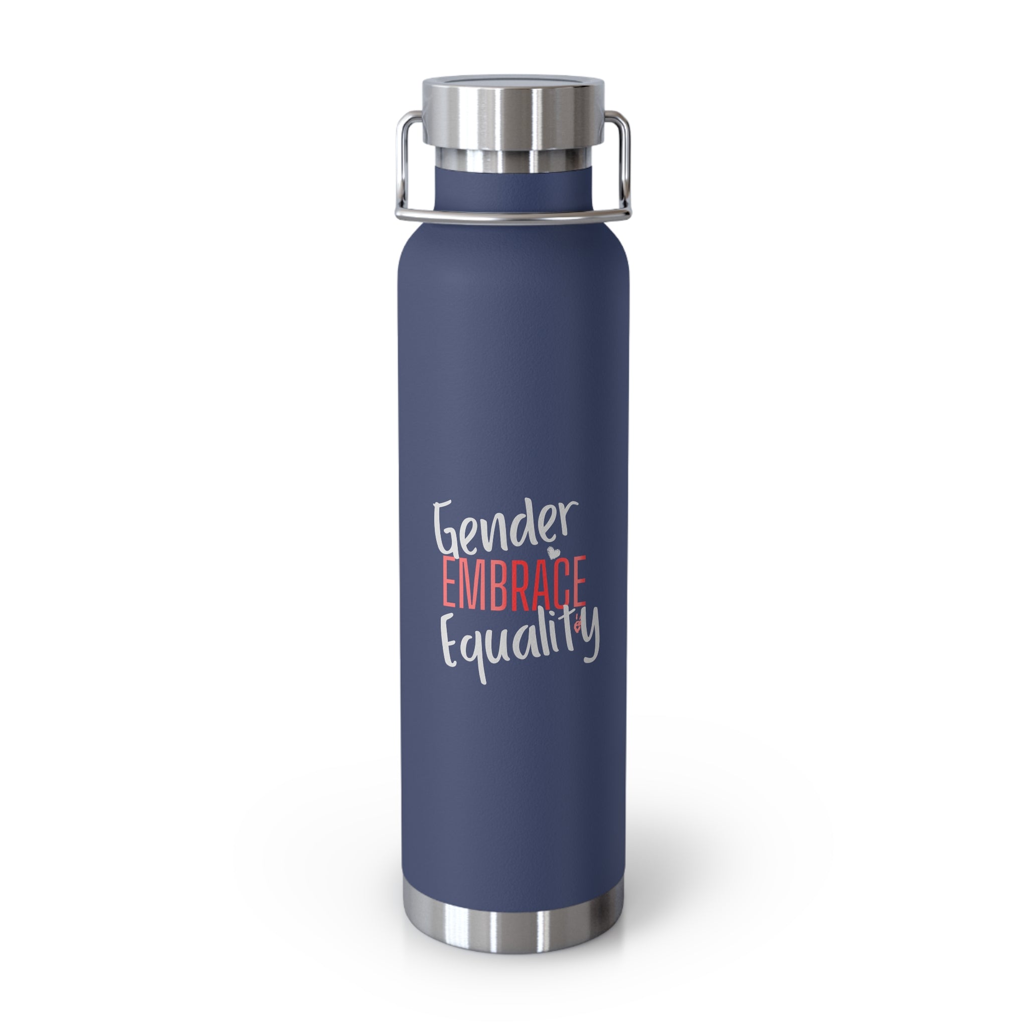 Embrace Gender Equality Insulated Copper 22oz Water Bottle | Bella Strada Studio