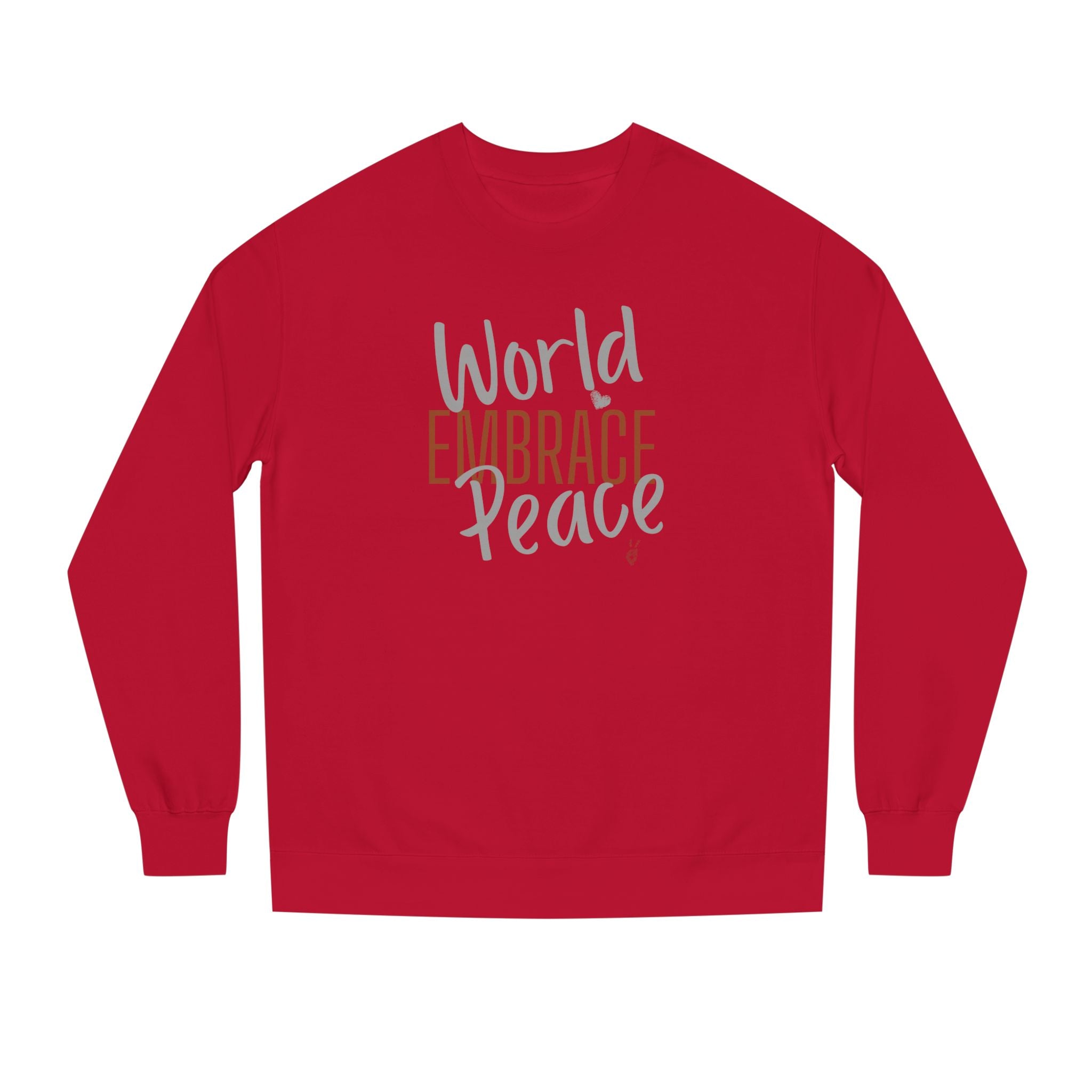 Embrace Wor;d Peace Crewneck Sweatshirt | Bella Strada Studio