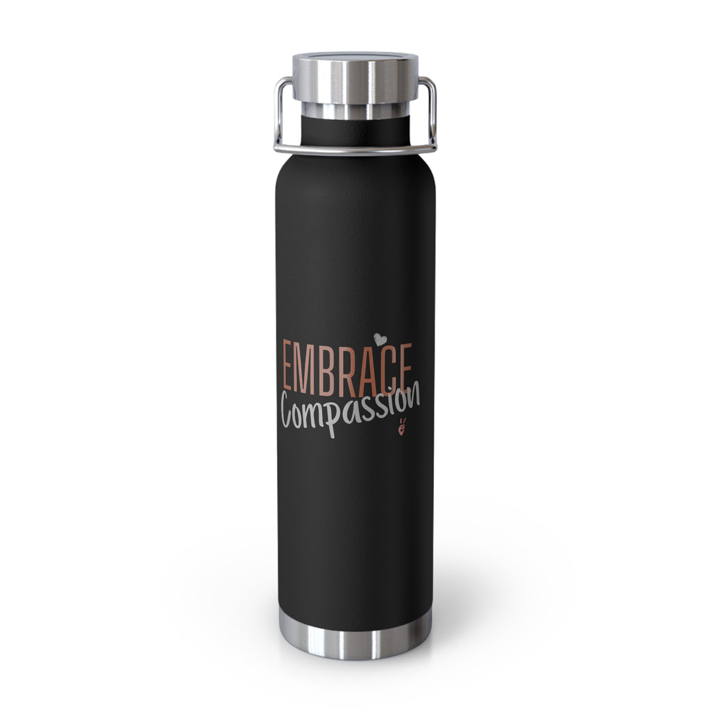 Embrace Compassion Insulated 22oz Copper Water Bottle | Bella Strada Studio