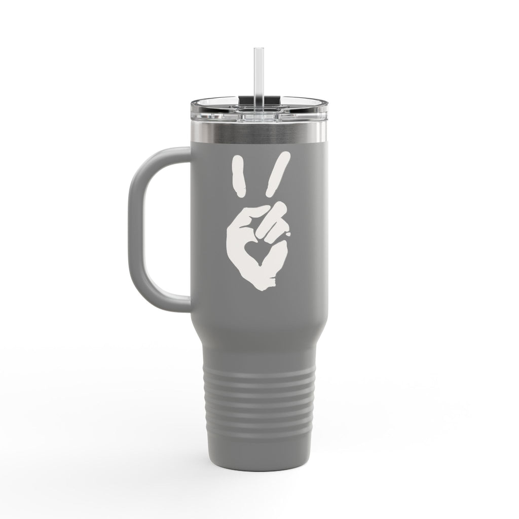Peace + Love Signature 40oz Insulated Travel Mug | Bella Strada Studio