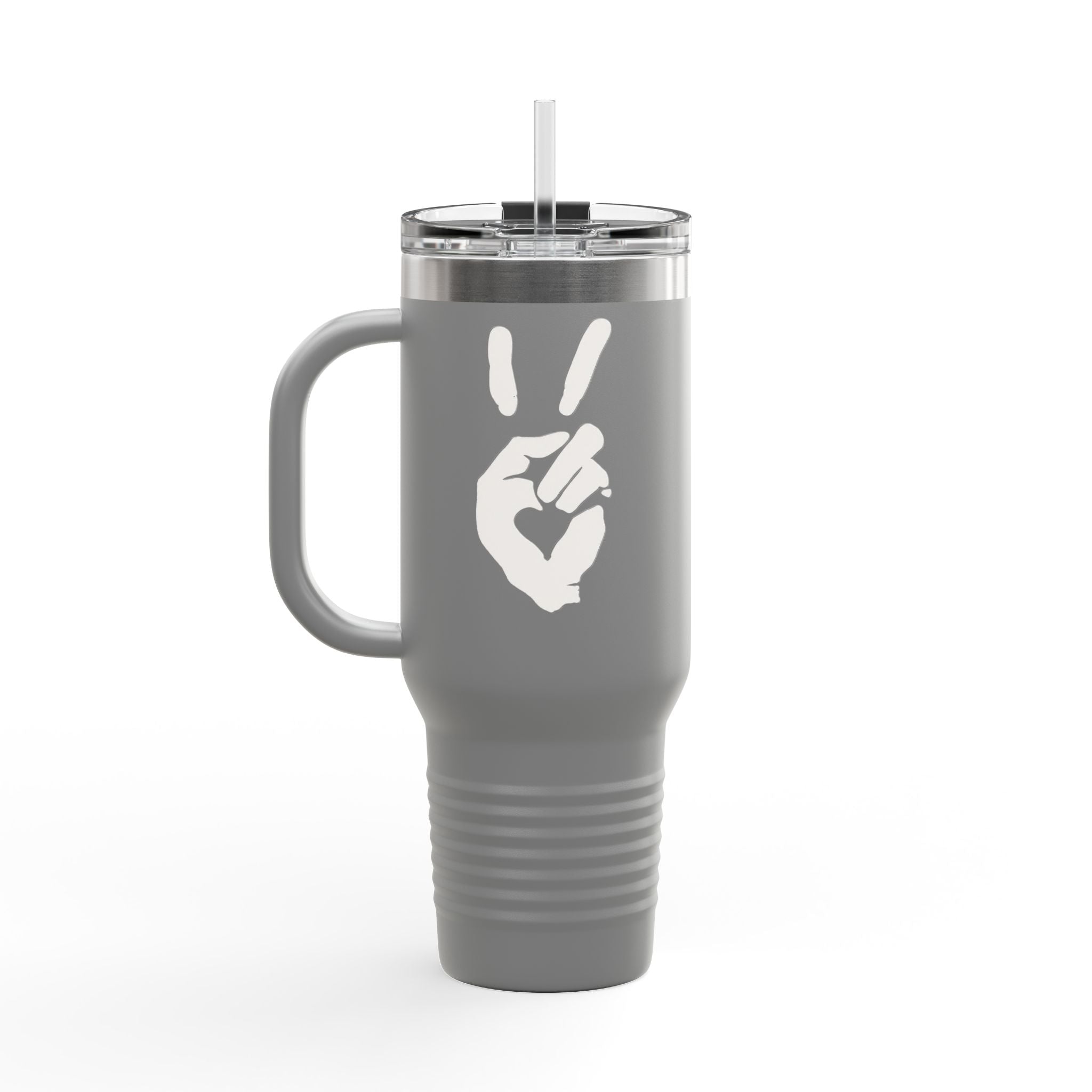 Peace + Love Signature 40oz Insulated Travel Mug | Bella Strada Studio