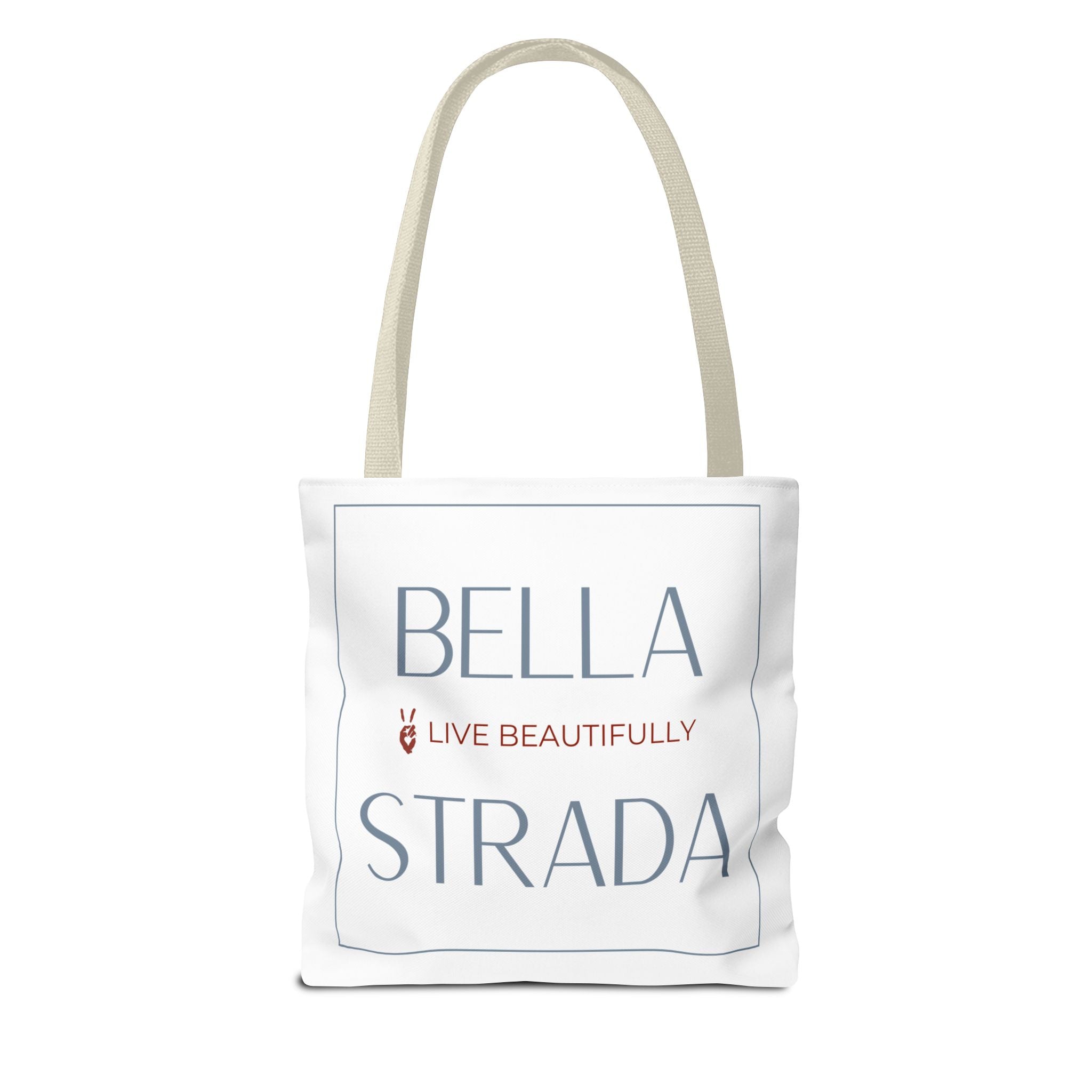 Bella Strada 'Live Beautifully' Signature Tote Bag | Bella Strada Studio