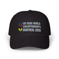 2026 UCI World Road Championships Montreal Cap with Peace + Love Rainbow Stripes Embroidered Design