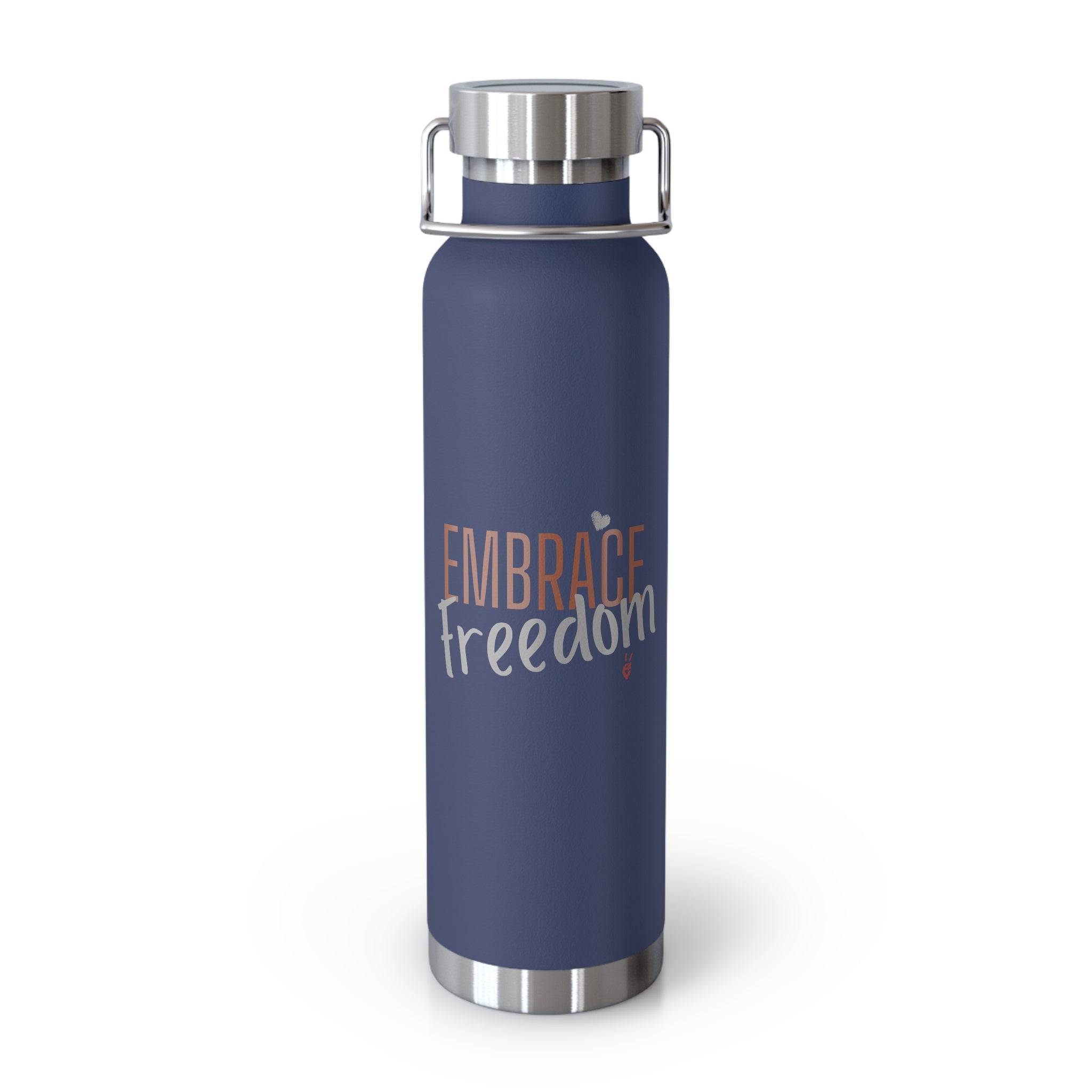 Embrace Freedom Insulated 22oz Copper Water Bottle | Bella Strada Studio