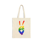 Peace+Love Eco-Friendly Canvas Tote Bag | Bella Strada Studio