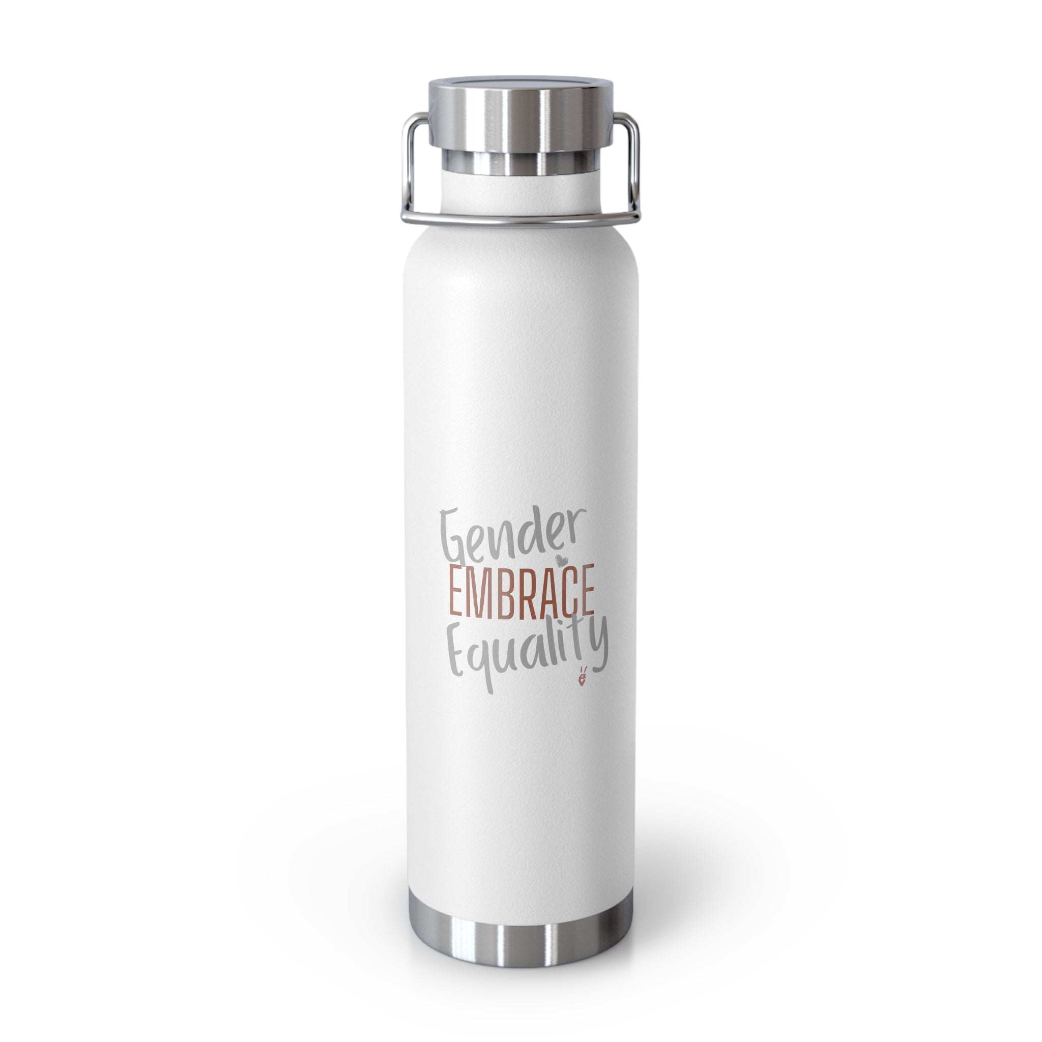 Embrace Gender Equality Insulated Copper 22oz Water Bottle | Bella Strada Studio