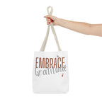 Embrace Gratitude Tote Bag | Bella Strada Studio