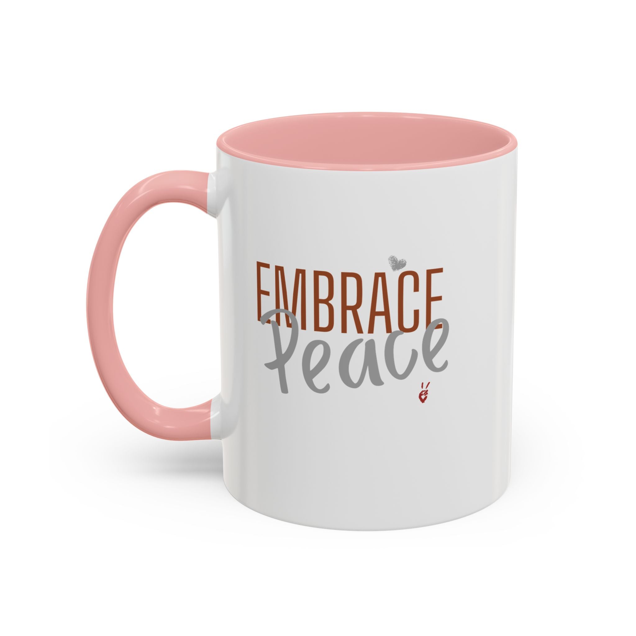 Embrace Peace Inspirational Coffee Mug | Bella Strada Studio