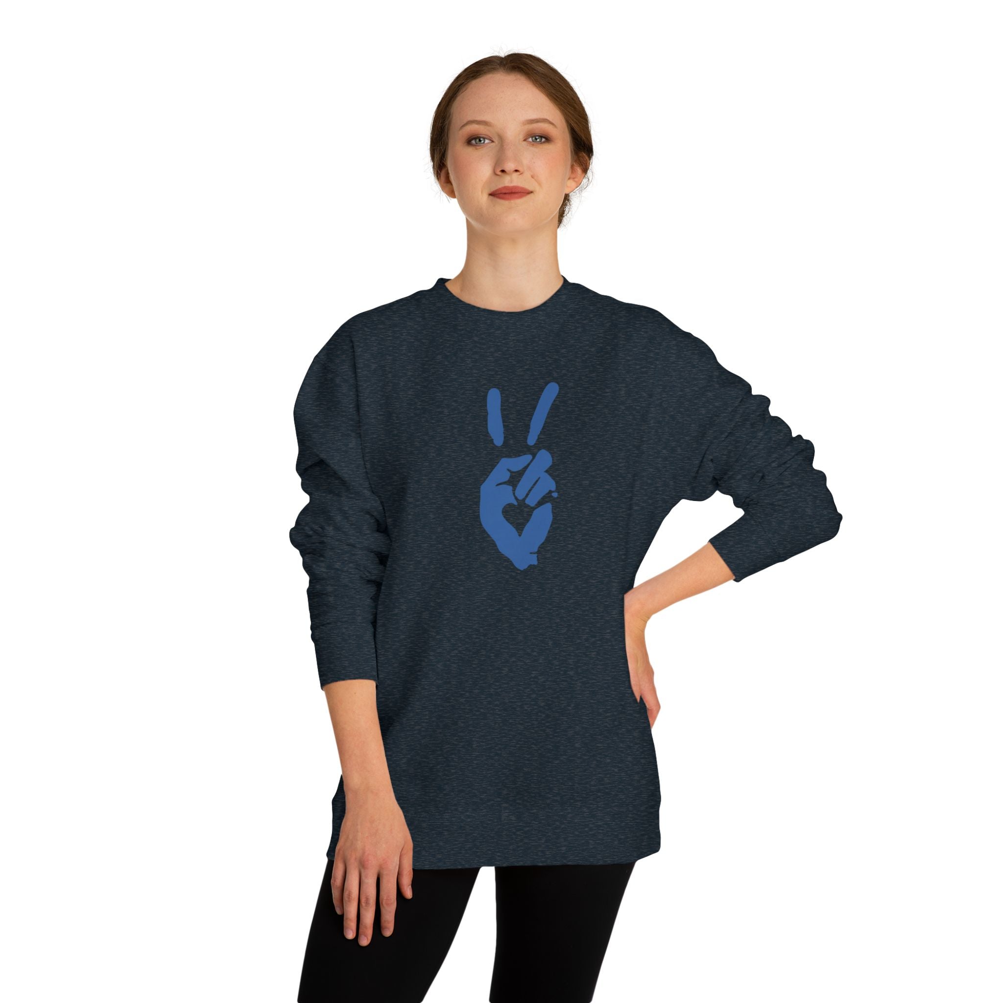Peace+Love Signature Graphic Crewneck Sweatshirt | Bella Strada Studio