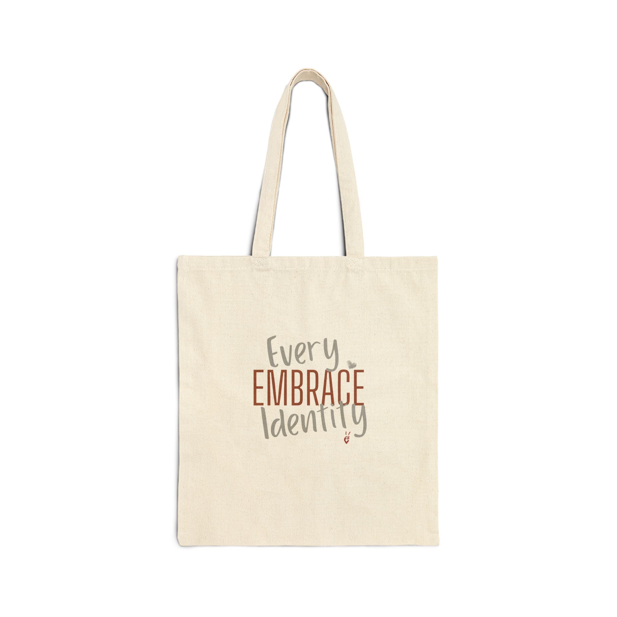 Embrace Every Identity Canvas Tote Bag | Bella Strada Studio