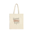 Embrace Human Rights Canvas Tote Bag | Bella Strada Studio