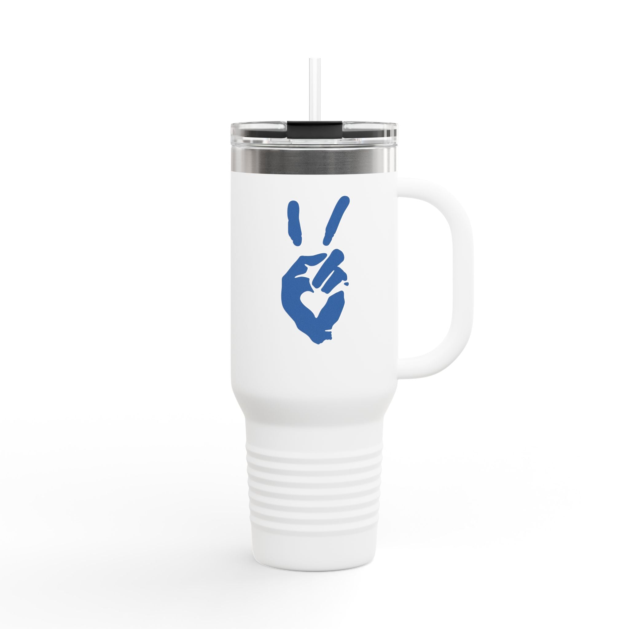 Peace + Love Signature 40oz Insulated Travel Mug | Bella Strada Studio