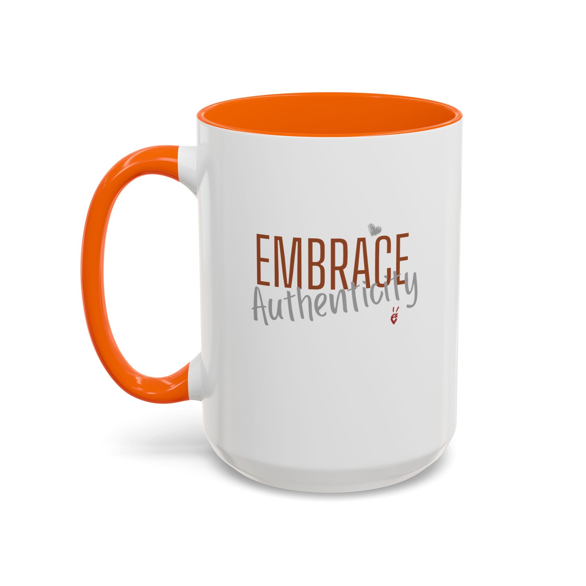 Embrace Authenticity Inspirational Coffee Mug | Bella Strada Studio