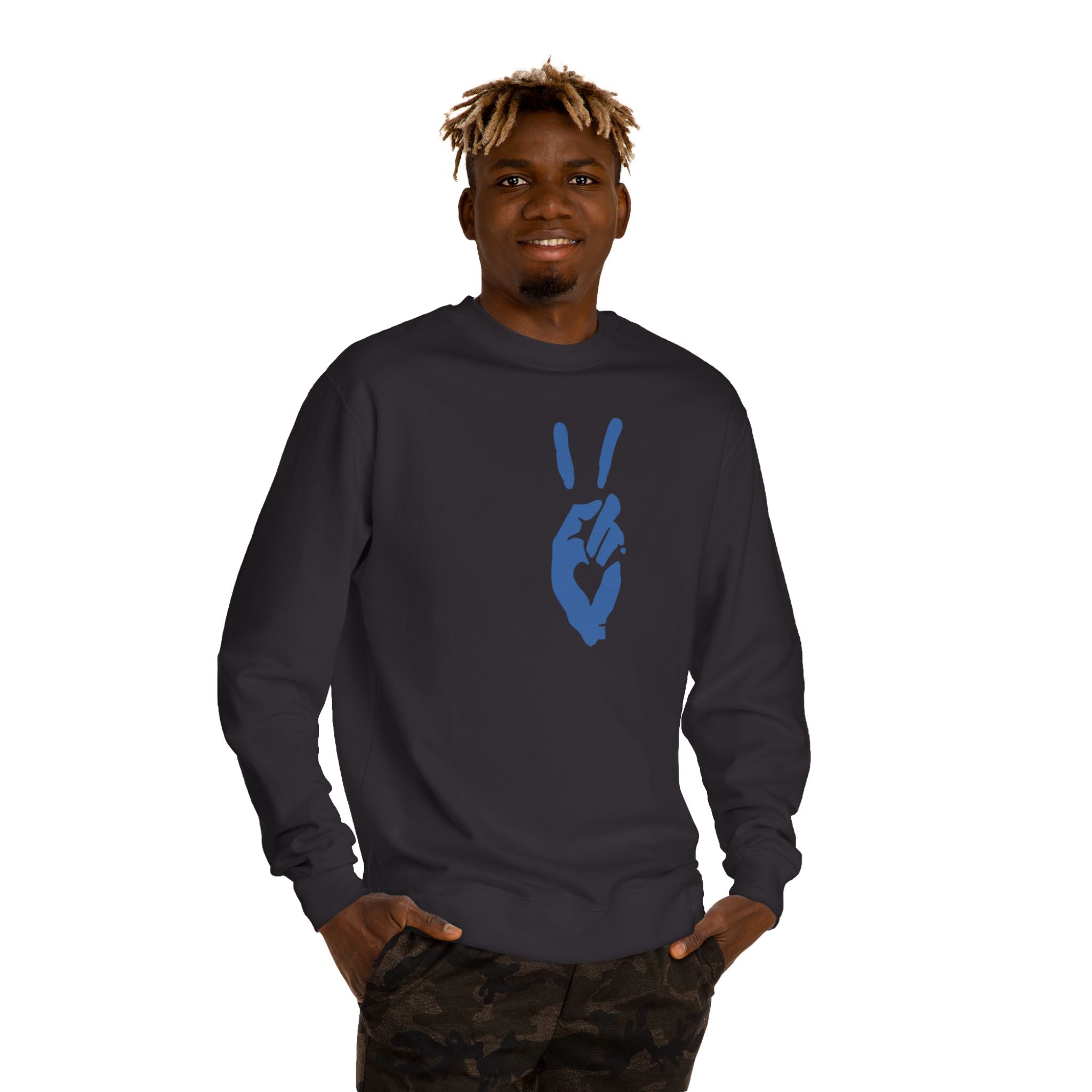 Peace+Love Signature Graphic Crewneck Sweatshirt | Bella Strada Studio