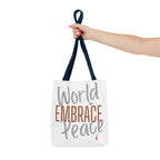 Embrace World Peace Tote Bag | Bella Strada Studio
