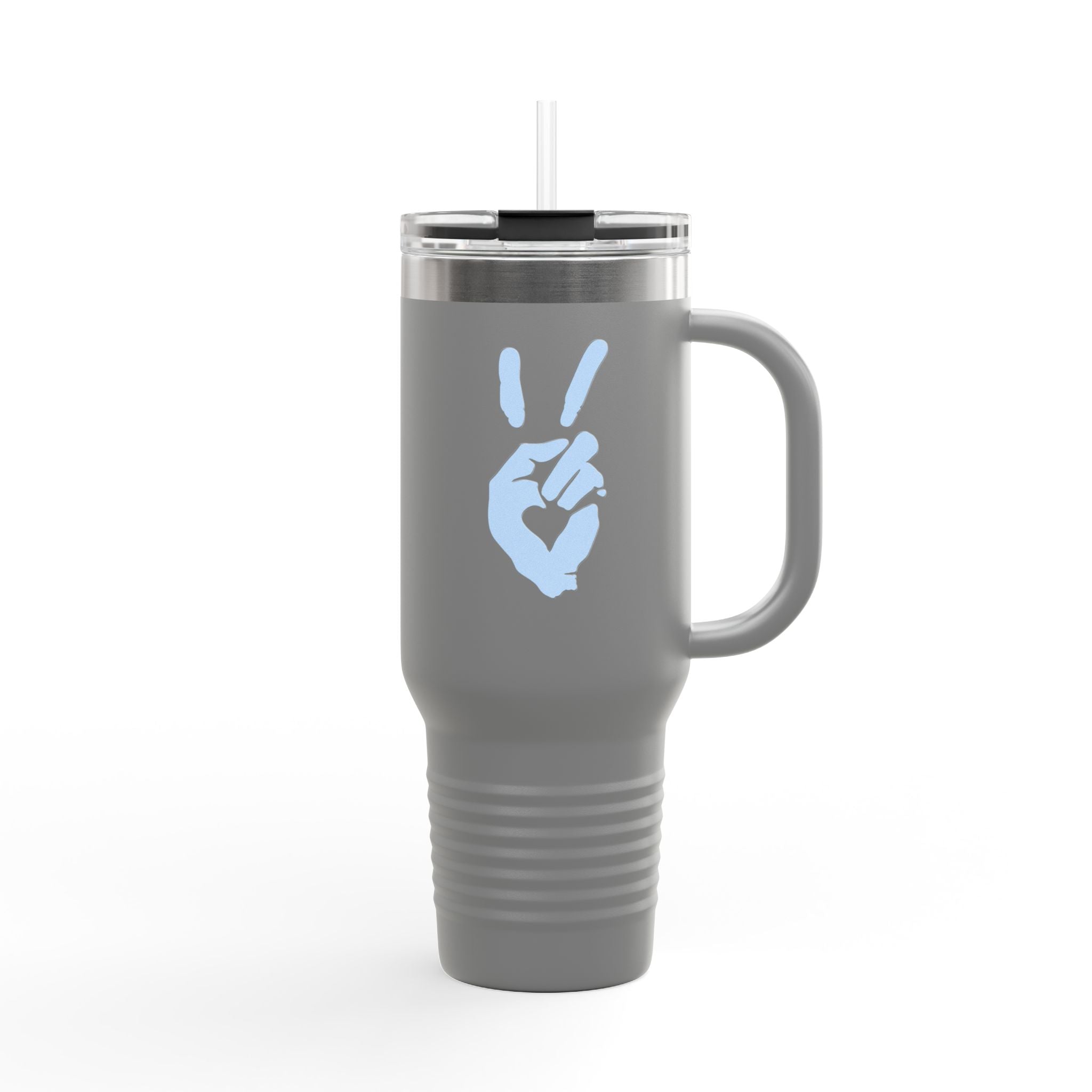 Peace + Love Signature 40oz Insulated Travel Mug | Bella Strada Studio