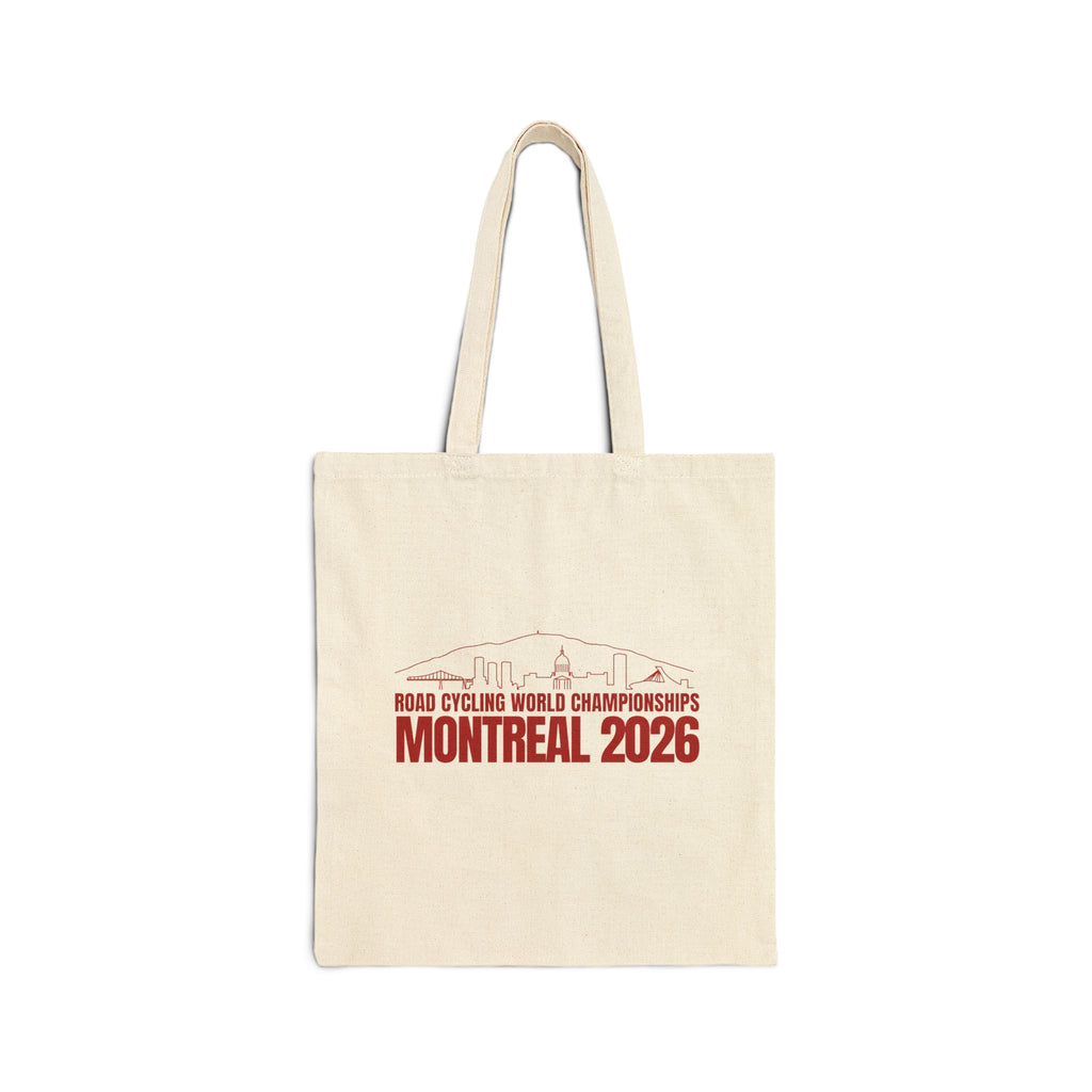 2026 Montreal World Cycling Championships Eco-Friendly Canvas Tote Bag | Bella Strada Studio