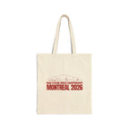 2026 Montreal World Cycling Championships Eco-Friendly Canvas Tote Bag | Bella Strada Studio