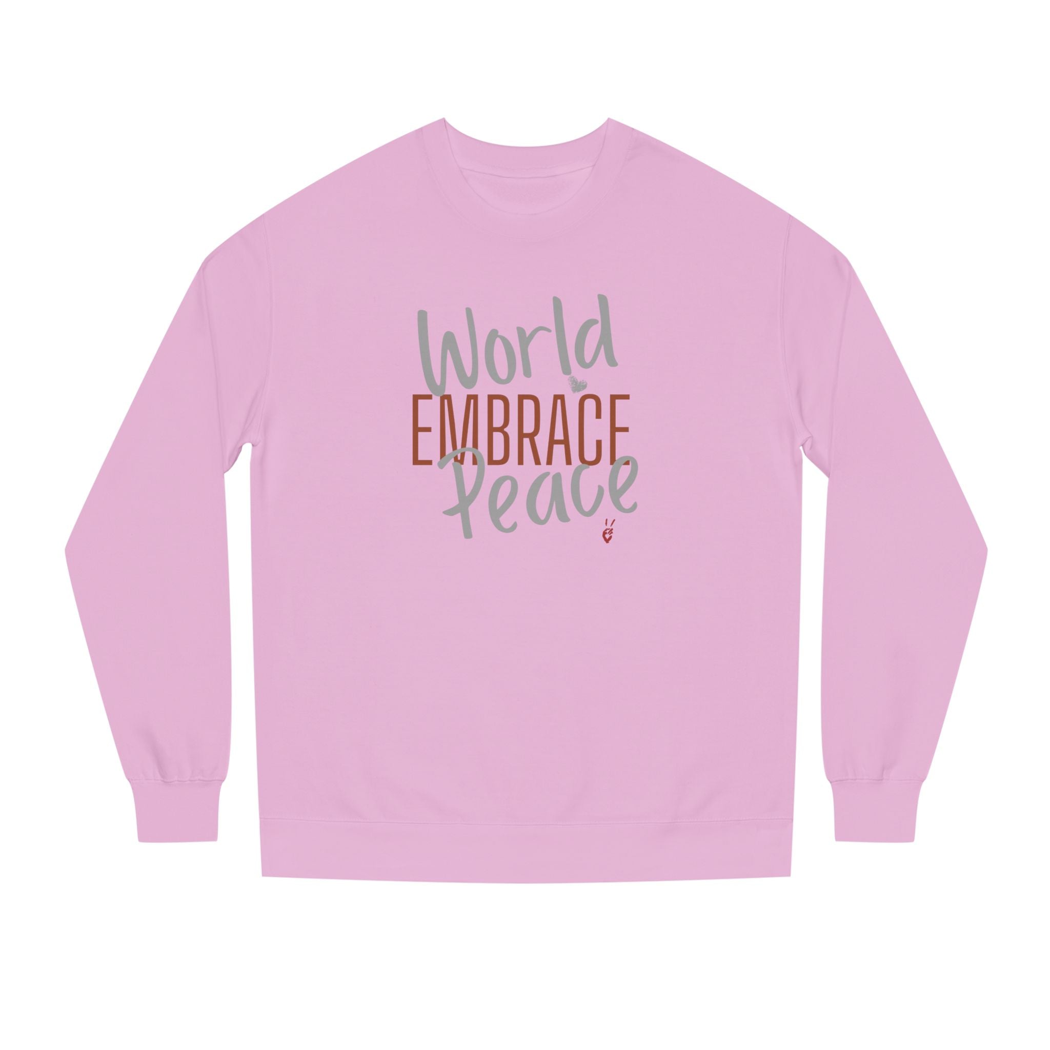 Embrace Wor;d Peace Crewneck Sweatshirt | Bella Strada Studio