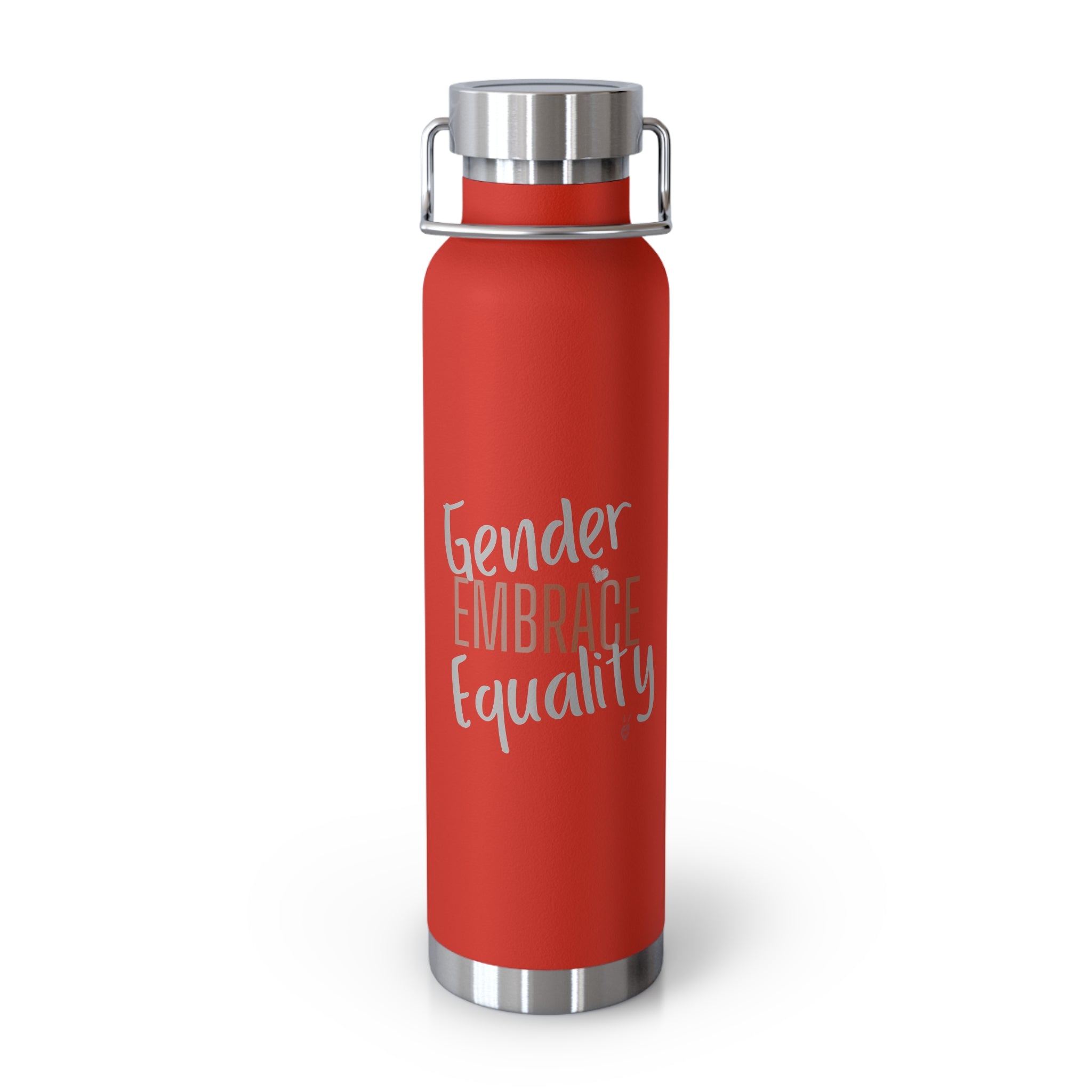 Embrace Gender Equality Insulated 22oz Copper Water Bottle | Bella Strada Studio