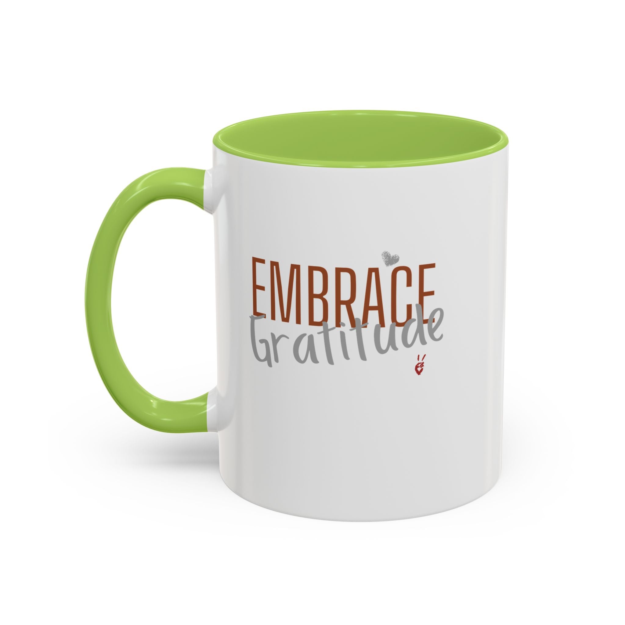 Embrace Gratitude Inspirational Coffee Mug | Bella Strada Studio