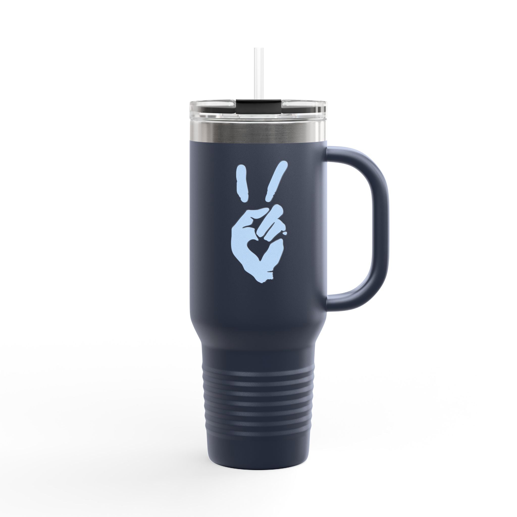 Peace + Love Signature 40oz Insulated Travel Mug | Bella Strada Studio