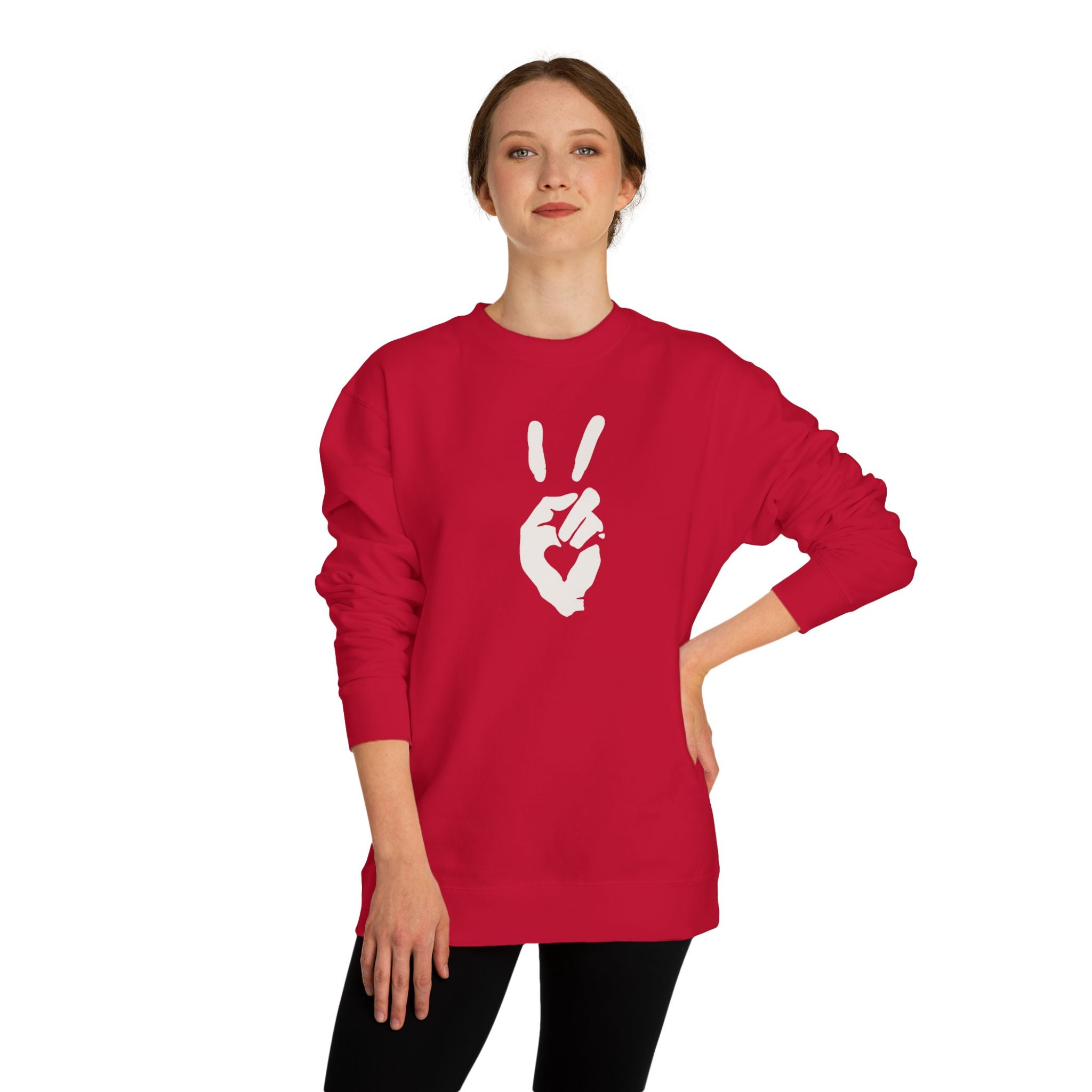 Peace+Love Signature Graphic Crewneck Sweatshirt | Bella Strada Studio