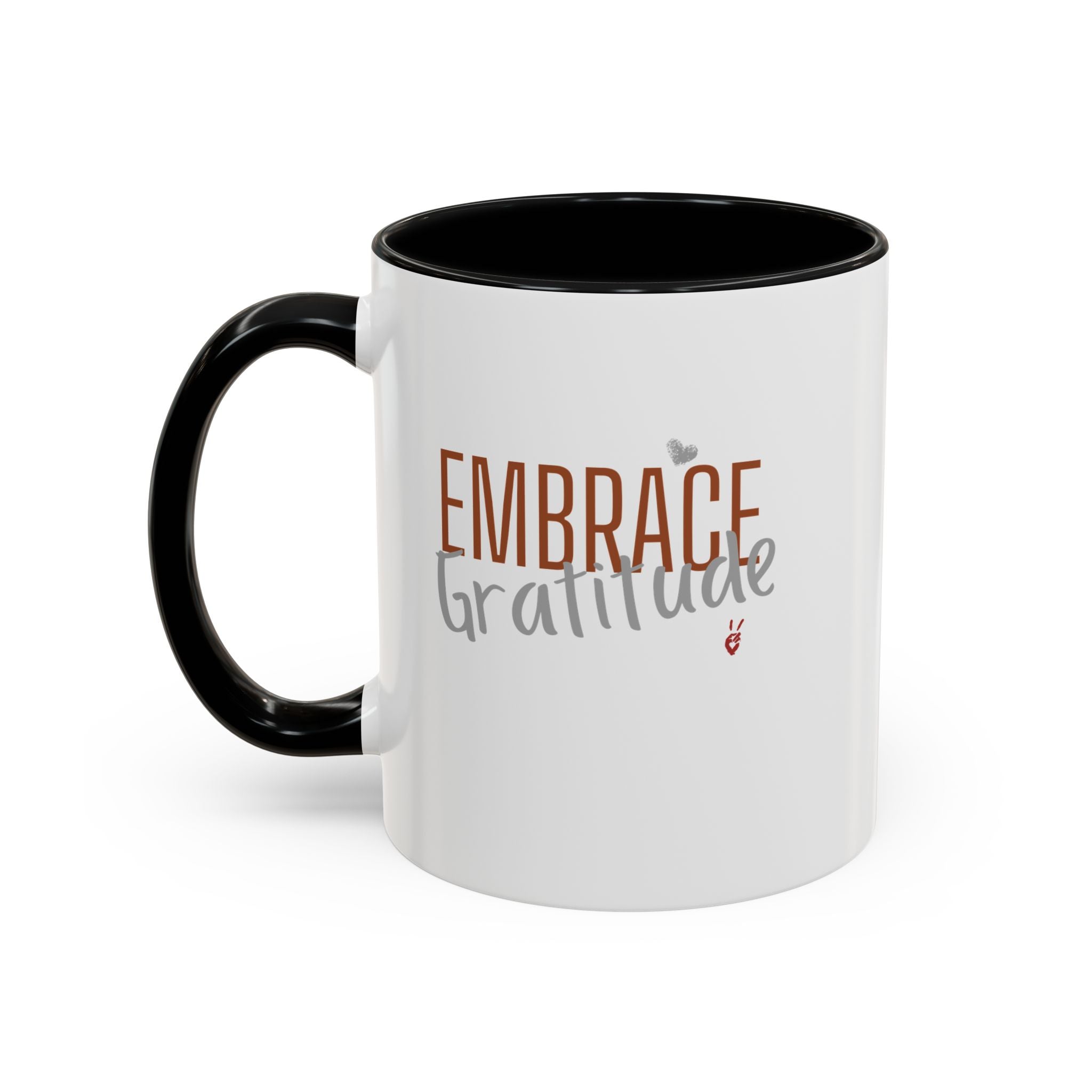 Embrace Gratitude Inspirational Coffee Mug | Bella Strada Studio