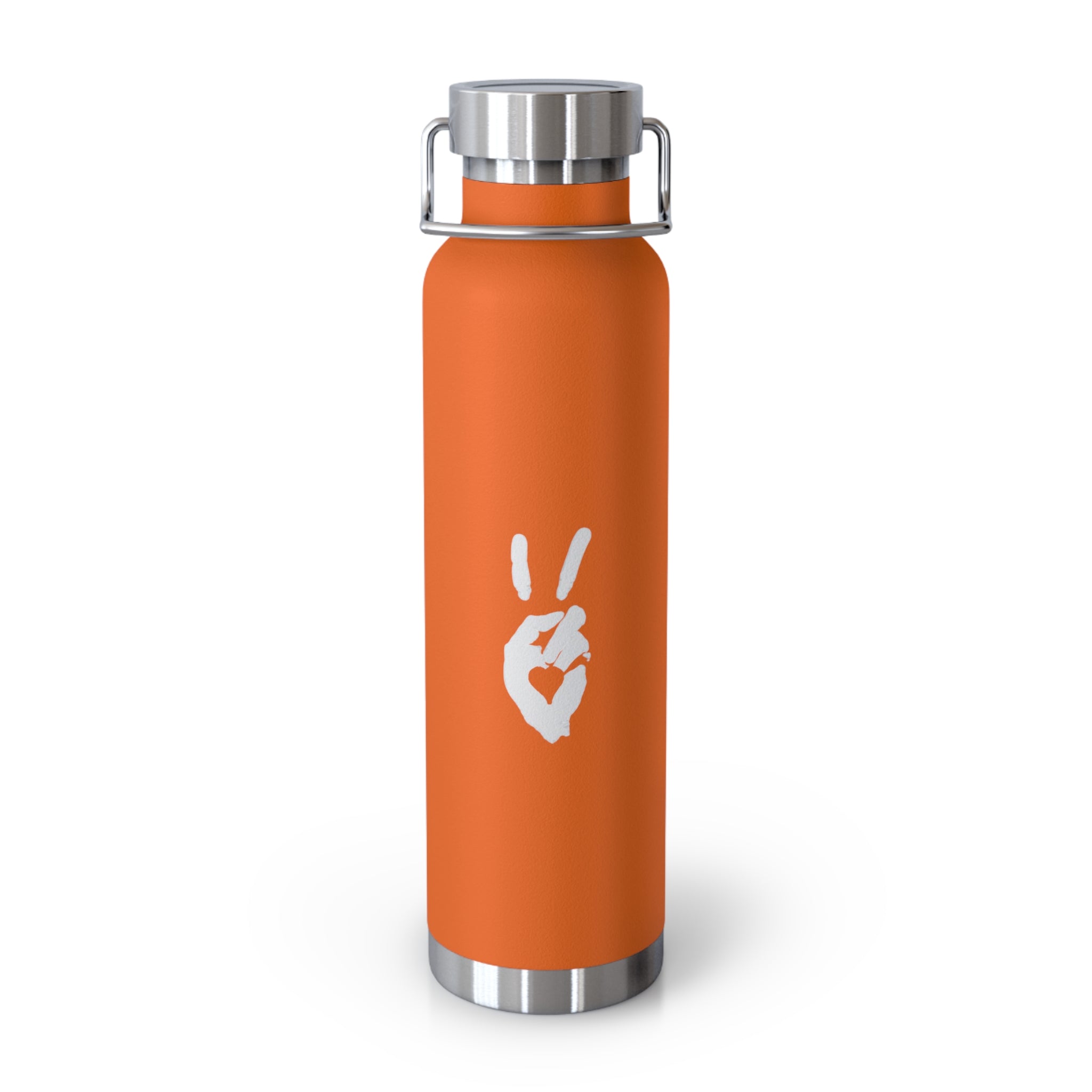 Peace + Love Signature Insulated Copper Vacuum Flask Water Bottle 22oz | Bella Strada Studio