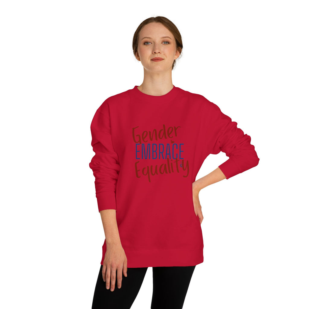 "Embrace Gender Equality" Crewneck Sweatshirt | Bella Strada Studio