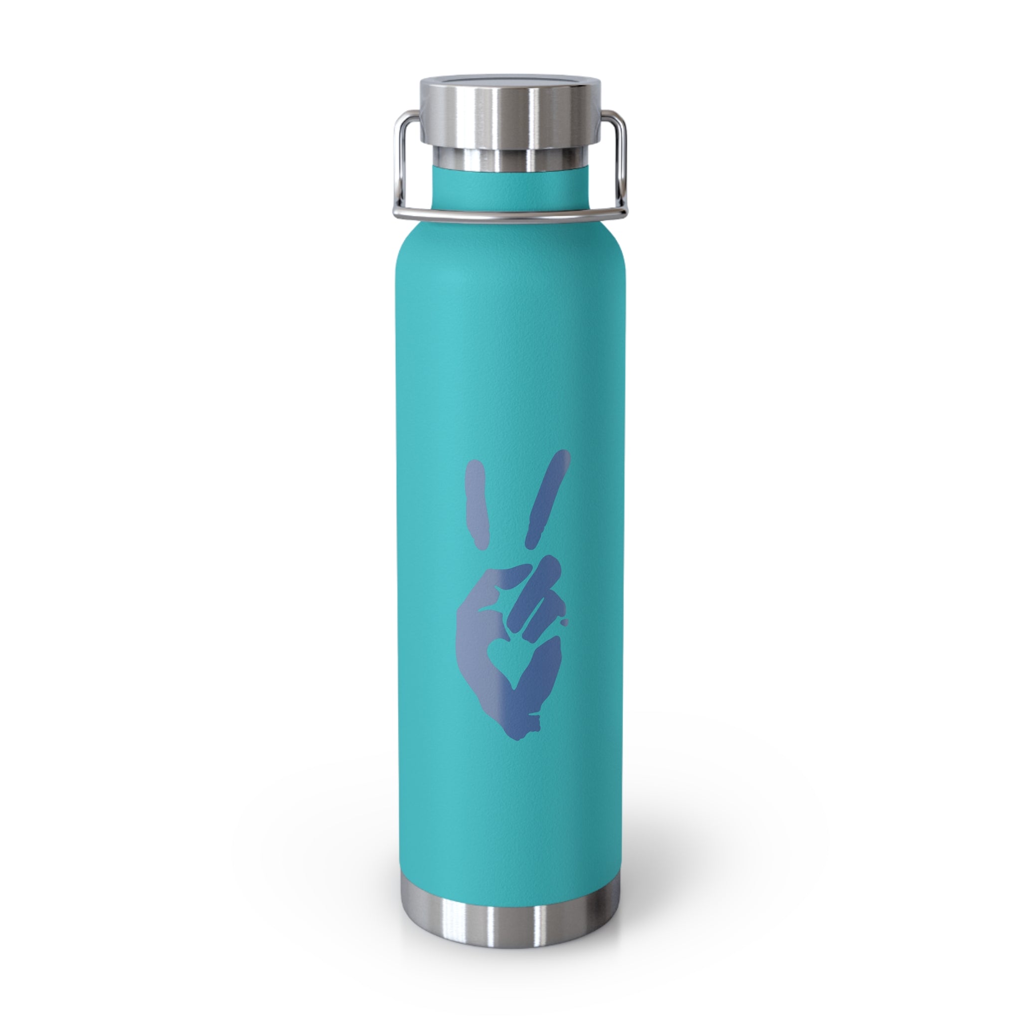 Peace + Love Signature Insulated Copper Vacuum Flask Water Bottle 22oz | Bella Strada Studio