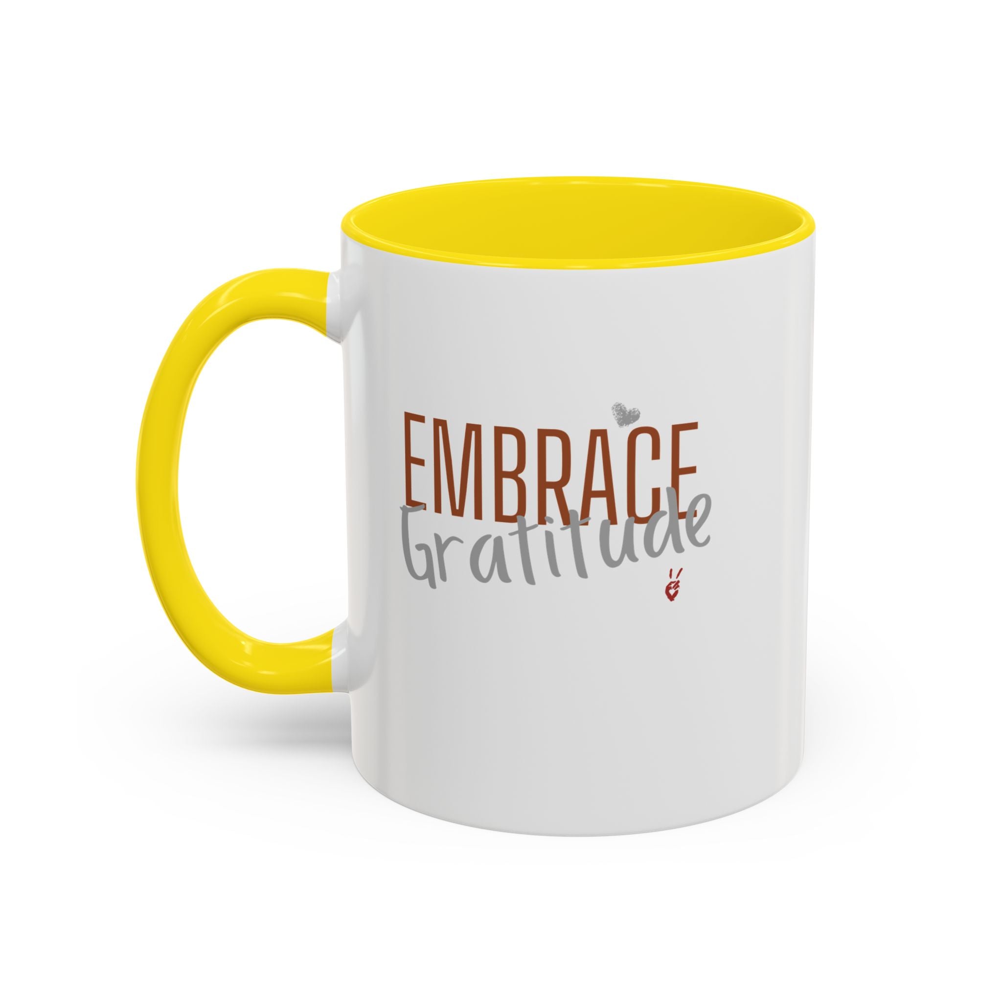 Embrace Gratitude Inspirational Coffee Mug | Bella Strada Studio