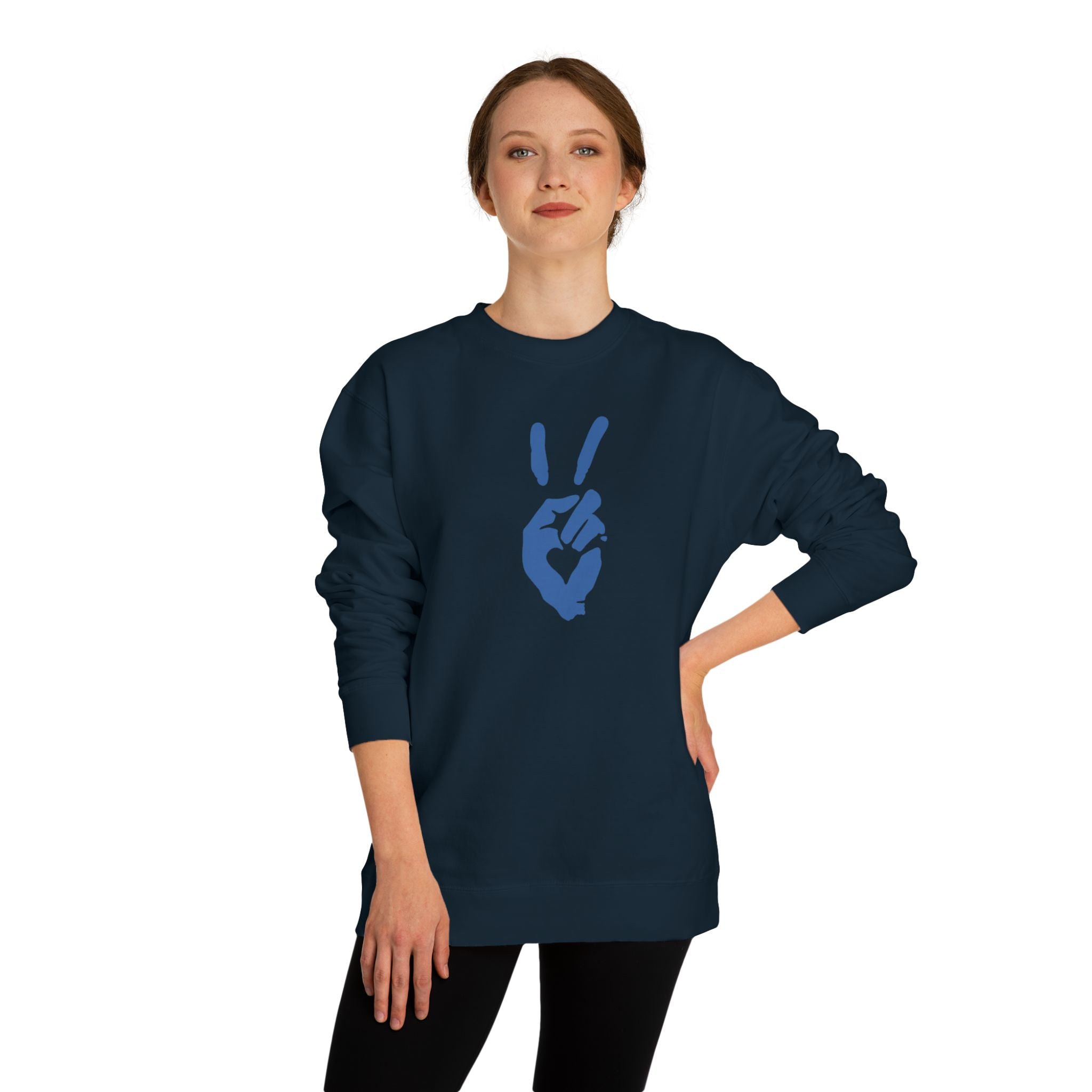 Peace+Love Signature Graphic Crewneck Sweatshirt | Bella Strada Studio