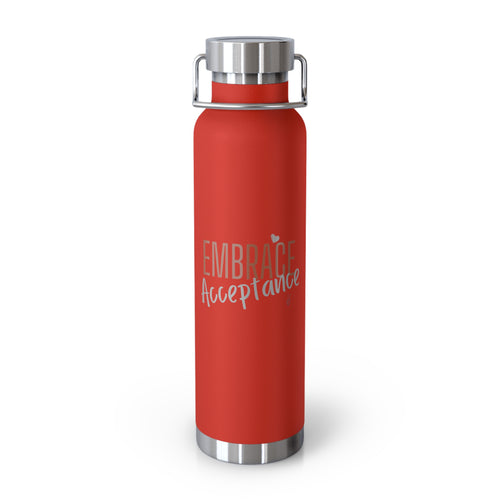 Embrace Acceptance Insulated 22oz Copper Water Bottle | Bella Strada Studio