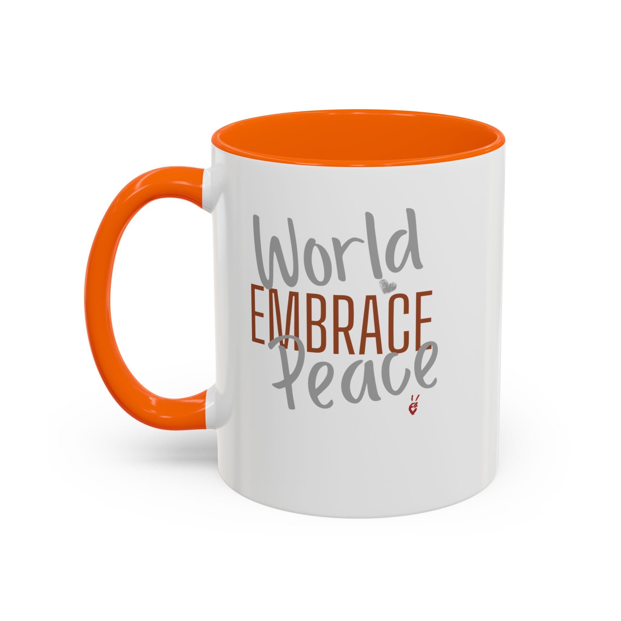 Embrace World Peace Inspirational Coffee Mug | Bella Strada Studio