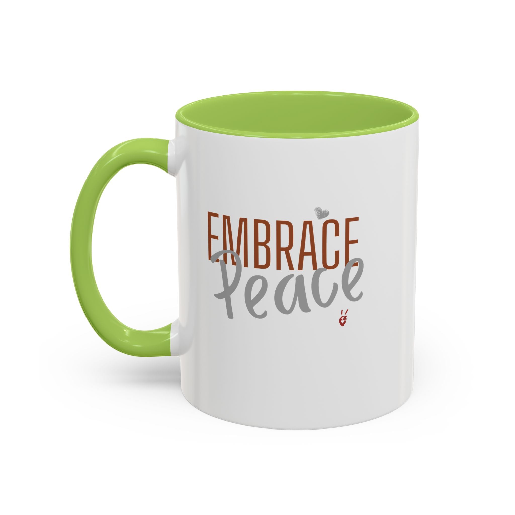 Embrace Peace Inspirational Coffee Mug | Bella Strada Studio