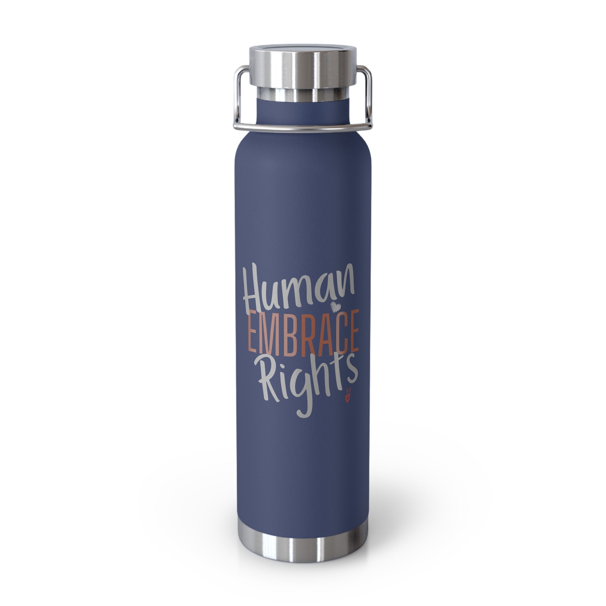 Embrace Human Rights Insulated 22oz Copper Water Bottle | Bella Strada Studio