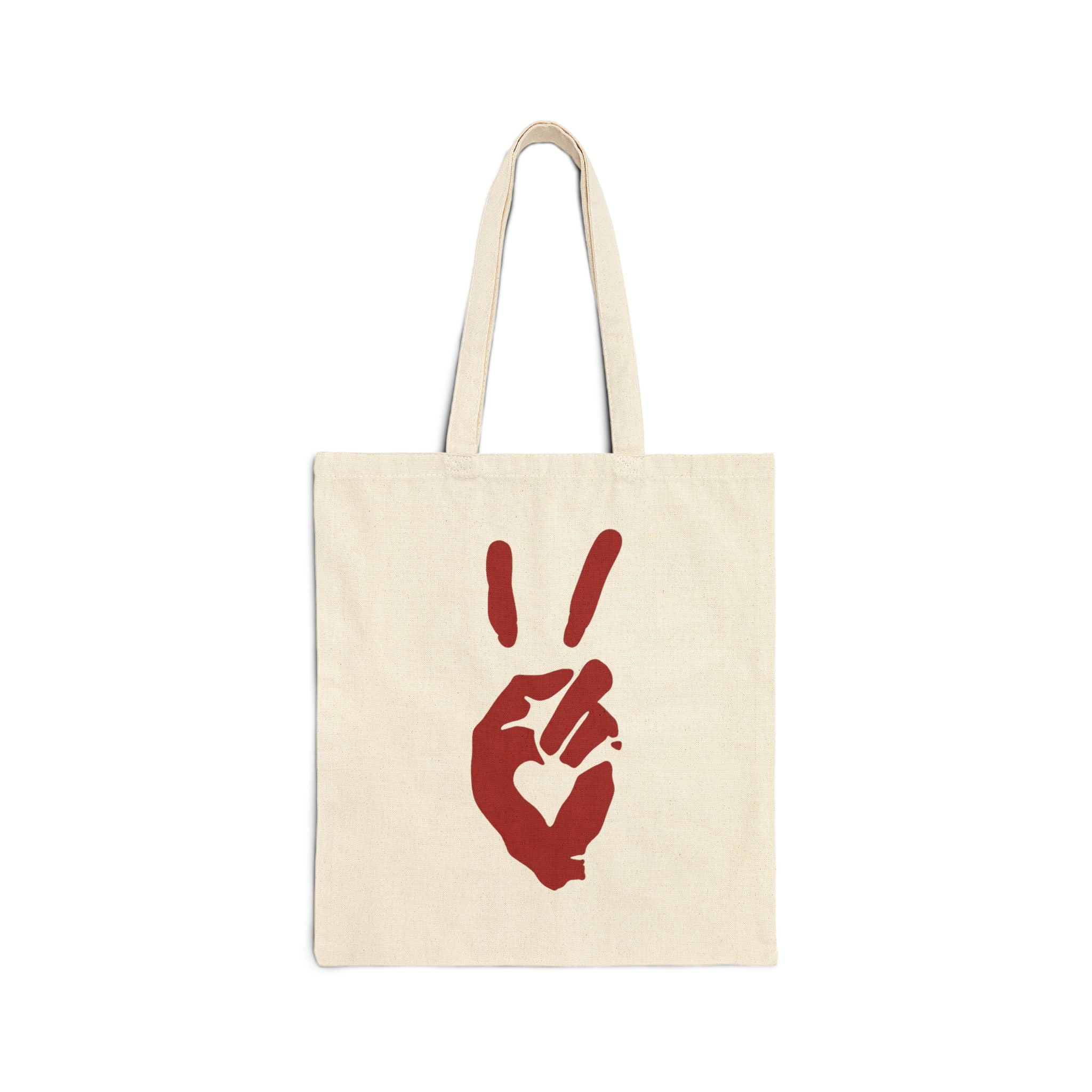 Peace+Love Eco-Friendly Canvas Tote Bag | Bella Strada Studio