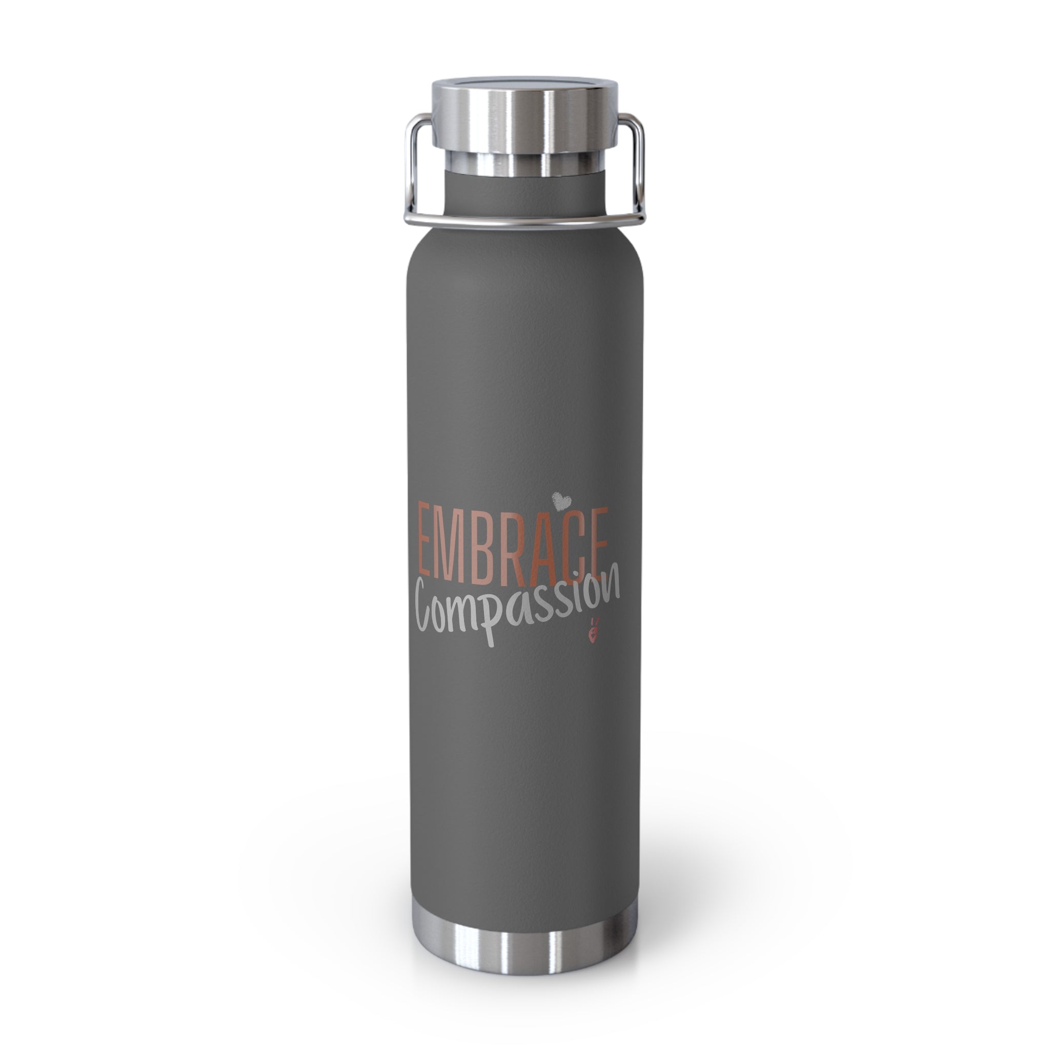 Embrace Compassion Insulated 22oz Copper Water Bottle | Bella Strada Studio