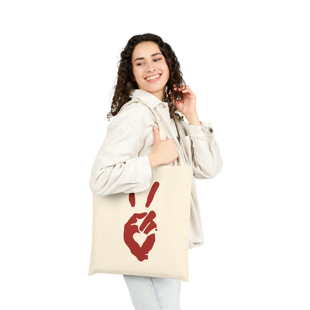 Peace+Love Eco-Friendly Canvas Tote Bag | Bella Strada Studio