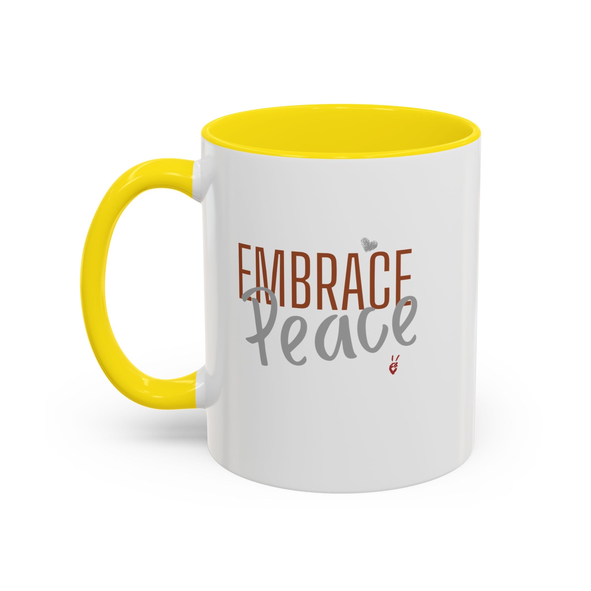 Embrace Peace Inspirational Coffee Mug | Bella Strada Studio