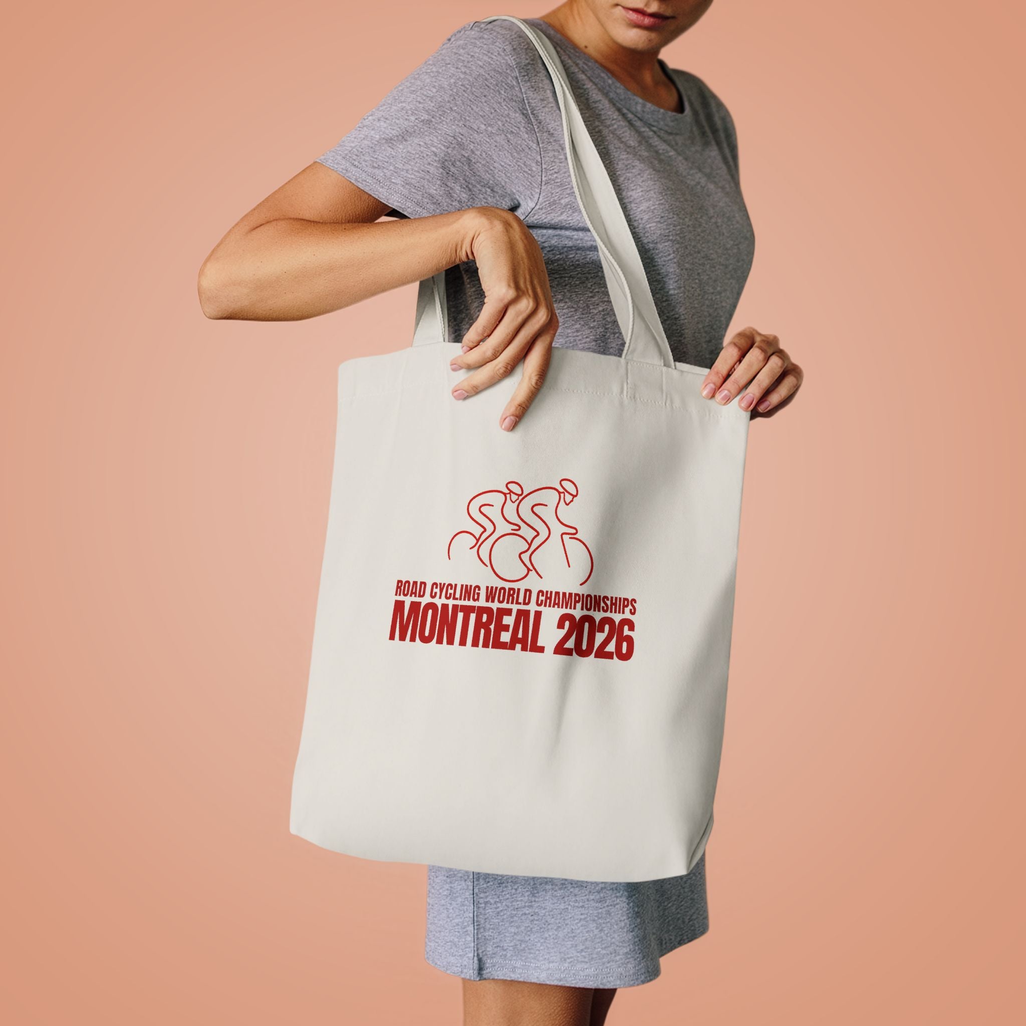 Montreal 2026 Men's Road Cycling World Championships Cotton Tote | Bella Strada Studio