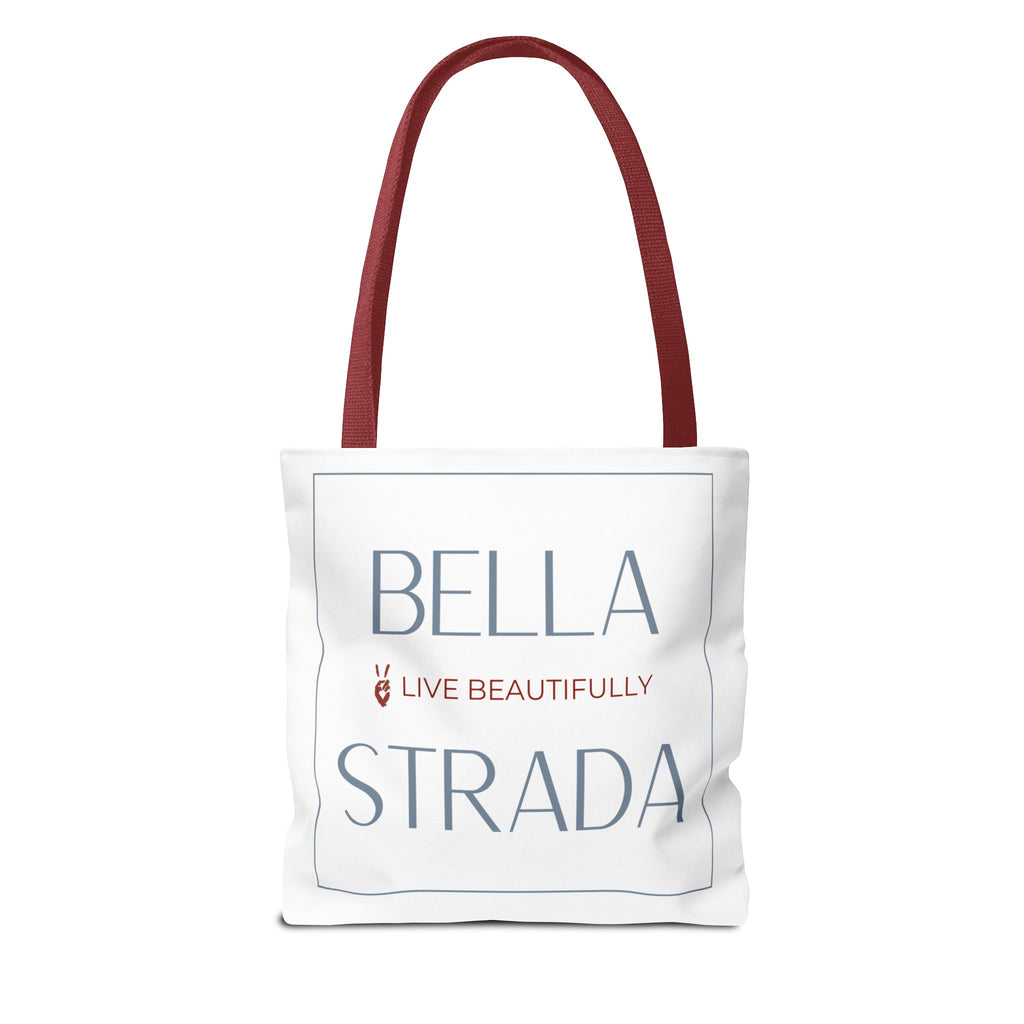 Bella Strada 'Live Beautifully' Signature Tote Bag | Bella Strada Studio