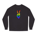 Peace+Love Pride Rainbow Signature Graphic Crewneck Sweatshirt | Bella Strada Studio