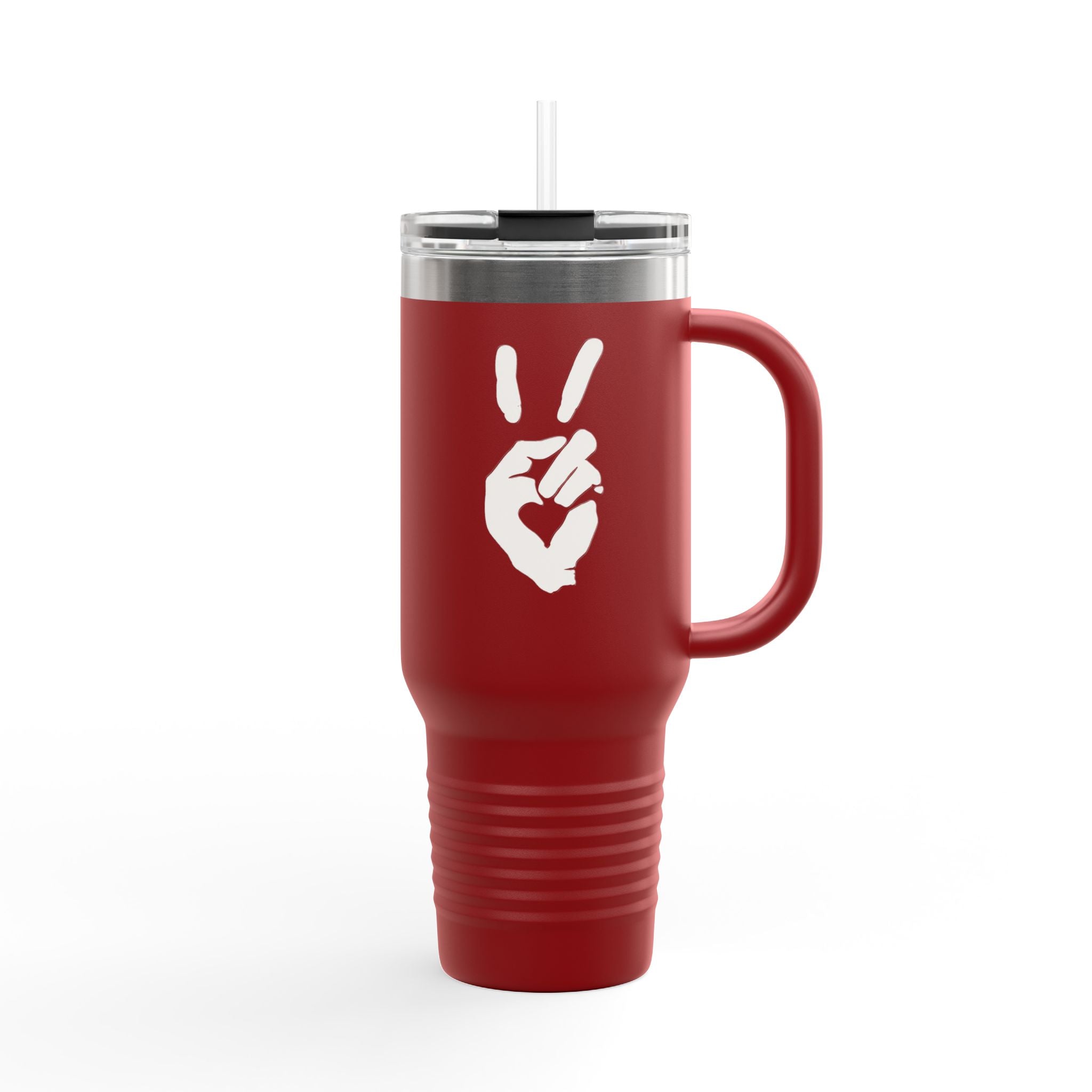 Peace + Love Signature 40oz Insulated Travel Mug | Bella Strada Studio