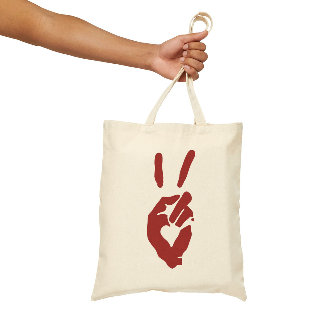 Peace+Love Eco-Friendly Canvas Tote Bag | Bella Strada Studio
