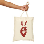 Peace+Love Eco-Friendly Canvas Tote Bag | Bella Strada Studio