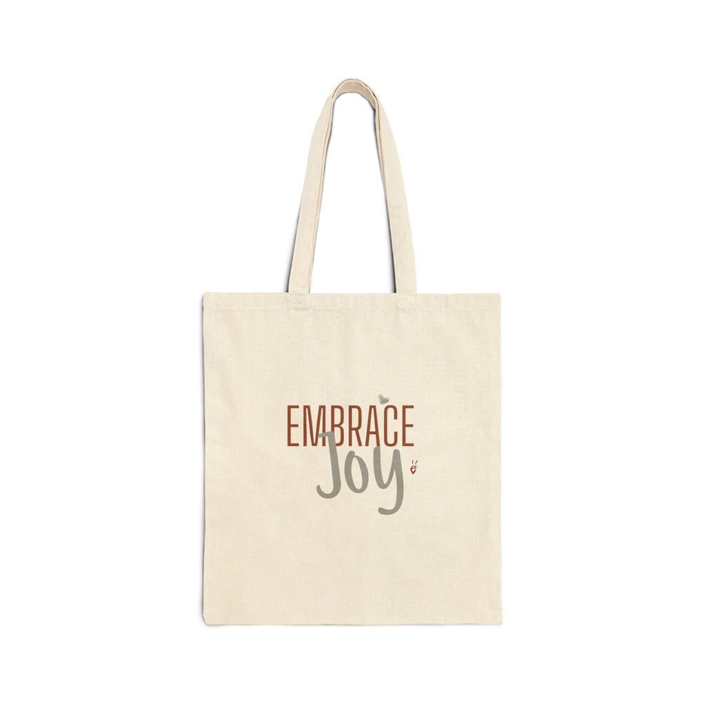 Embrace Joy Canvas Tote Bag | Bella Strada Studio