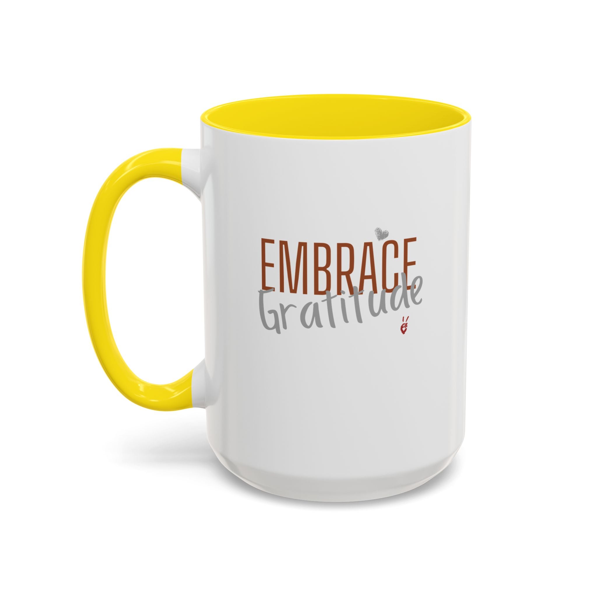 Embrace Gratitude Inspirational Coffee Mug | Bella Strada Studio