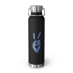 Peace + Love Signature Insulated Copper Vacuum Flask Water Bottle 22oz | Bella Strada Studio